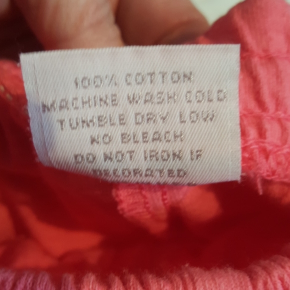 ON WHITE ♡ Gorgeous 2pc Ruffled Coral Long Sleeve Button Jacket Top 'n Capris M - Picture 12 of 14